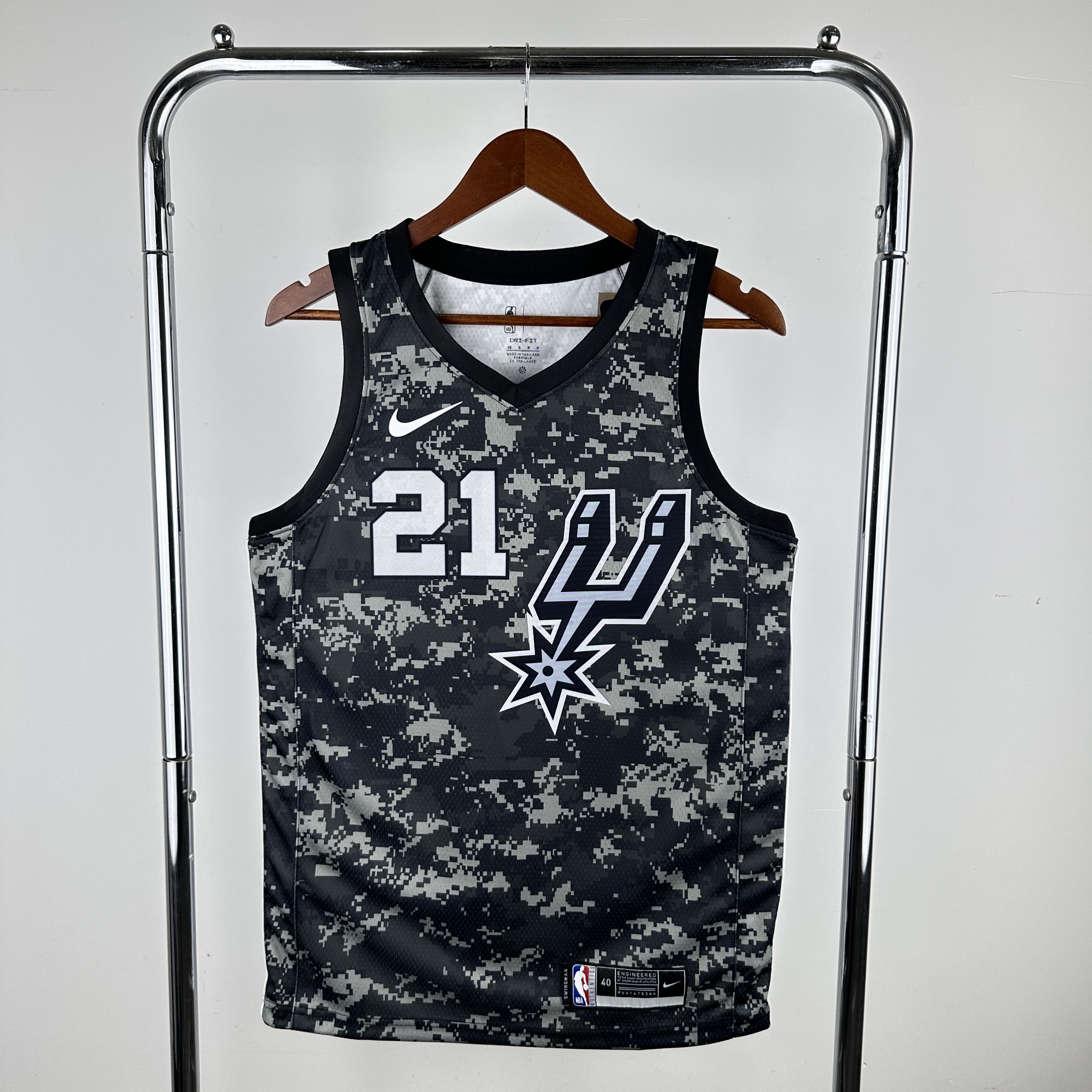 Men San Antonio Spurs #21 Duncan Camo Nike 2024 NBA Jersey->san antonio spurs->NBA Jersey